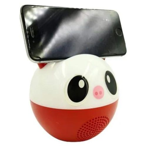 Lámpara con bocina integrada Gadgets & Fun luces rgb cerdito rojo