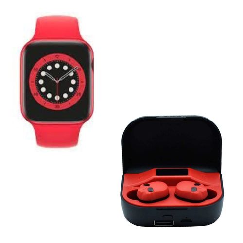 Reloj inteligente y audifonos bluetooth kit audifonos craneo + smartwatch