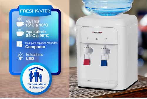 Despachador De Agua Para Mesa Hypermark Freshwater 20L Blanco