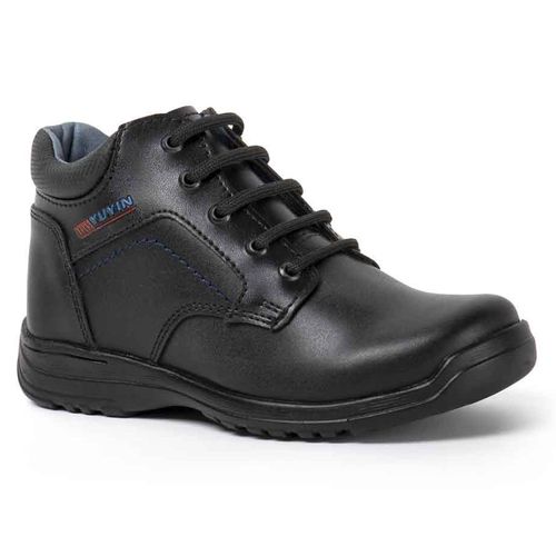 Bota escolar Yuyin negro para niño 29151