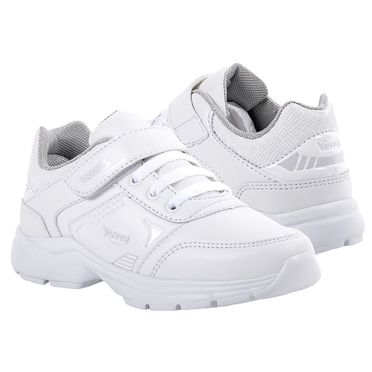 Tenis escolar preto store velcro