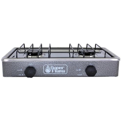 Parrilla de gas Super Flama 2 quemadores gris 2q-r
