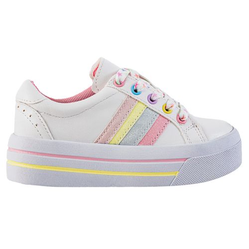 Tenis Urbano Para Niña My Things Blanco - Multicolor 2722-M