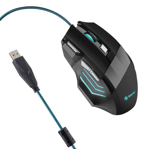 Mouse USB Steren Gamer 800 / 1200 / 1600 / 2000 DPI COM-5426