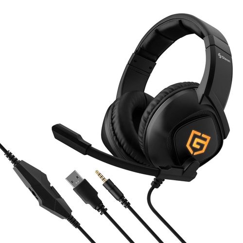 Audífonos 3.5mm Steren Gamers Negros AUD-558