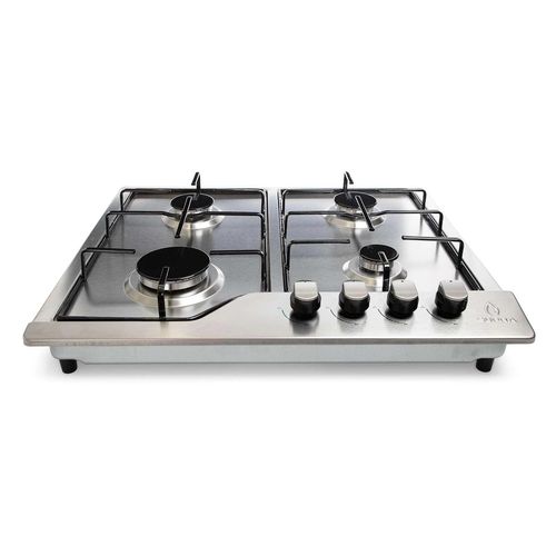 Parrilla de gas Supra empotrable 4 quemadores silver nova steel 60-b