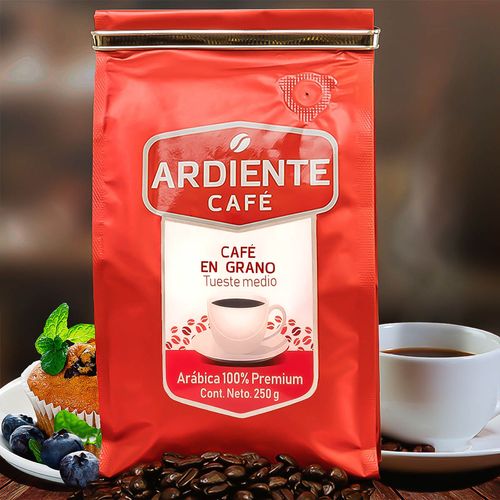 Café en grano Ardiente Café arábica premium rojo 500g