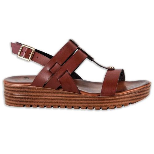 Sandalia Casual Para Dama Nomadas Olmeca Adobe 9295