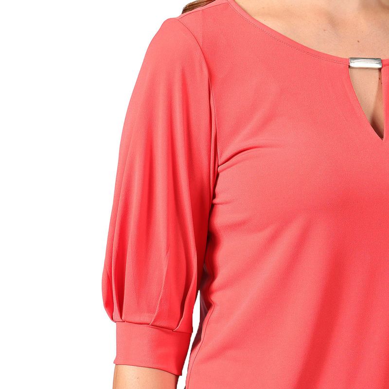 Blusa Casual Para Dama Duplan Rojo 71412 - La Marina