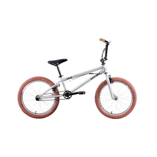 Bicicleta Veloci Rodada 20 Plata BMX Law Freestyle