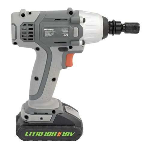 Llave impacto Gladiator 1/2 + adaptador atornillador 1/4 18v  ali 812/18 c1