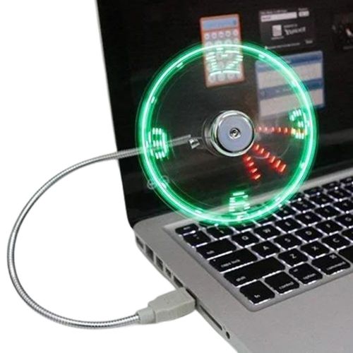 Ventilador LED Reloj Gadgets & Fun USB