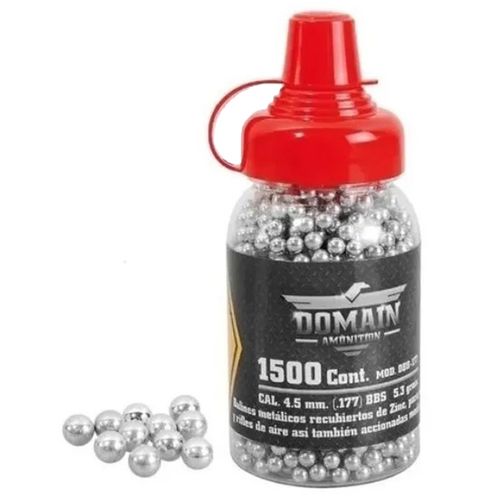 Diábolos Crosman de acero cal. 4.5 plata dbb-177