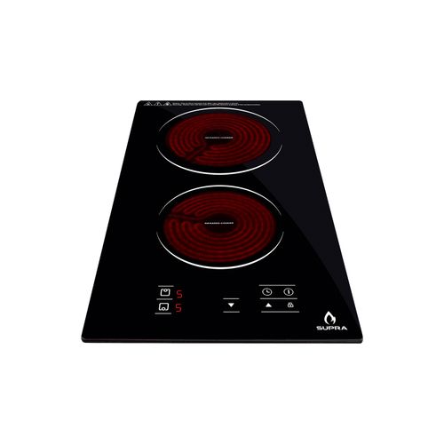 Parrilla De Vitroceramica 2 Quemadores SUPRa cubierta De Cristal Templado VITROROSSO-V