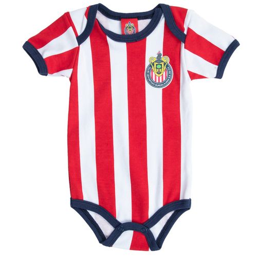 Body Manga Corta Para Niño Chivas Rojo - Blanco 21603