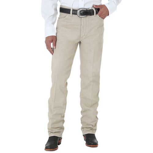 Pantalón de mezclilla Wrangler beige para caballero 0936TAN