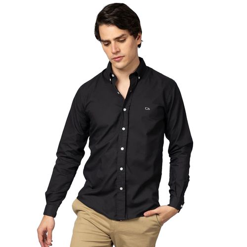 Camisa Casual Para Caballero Tucané Negro Oxford Original