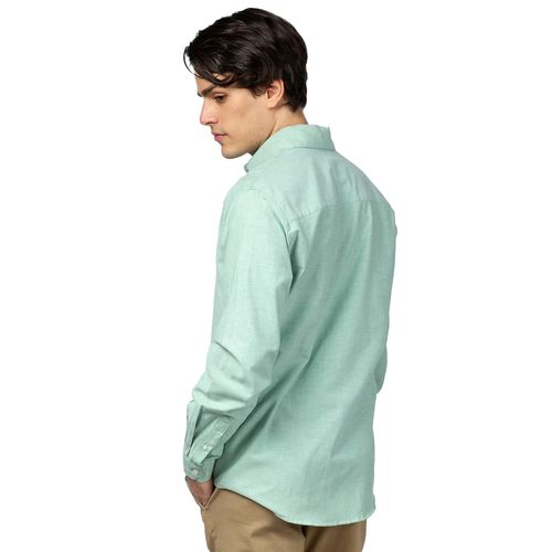 Camisa Casual Para Caballero Tucané Verde Oxford Original