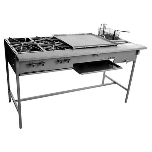 Parrilla plancha y freidora Ferro de gas lp baja presión 16543010