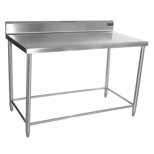 Mesa con respaldo sin entrepaño de acero inoxidable Ferro 210cm  15421103