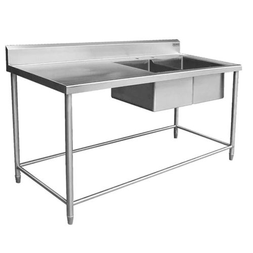 Fregadero doble tarja derecha acero inoxidable Ferro 15182102