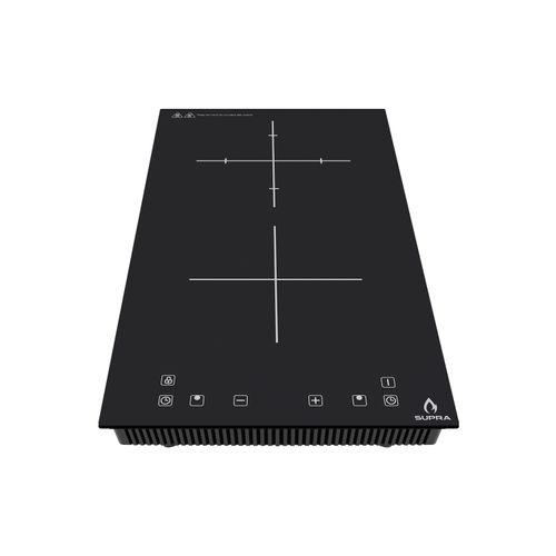 Parrilla De Inducclón 2 Quemadores vertical SUPRa Con elegante Panel touch due-v