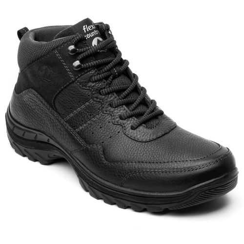 Bota Casual Para Caballero Flexi Freeland Negro 66517