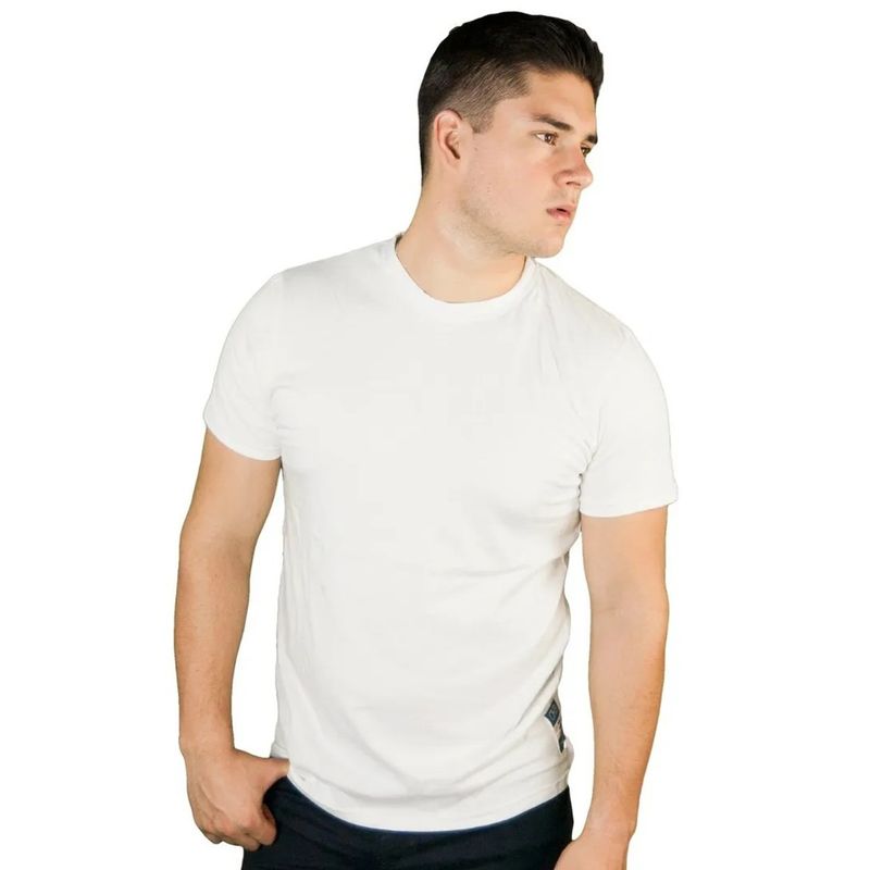 Playera manga 2025 corta blanca