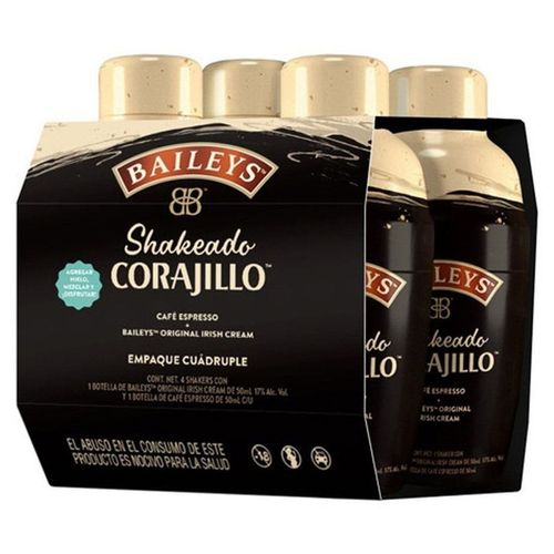 Licor Corajillo Baileys 4 Piezas 50ml 10250