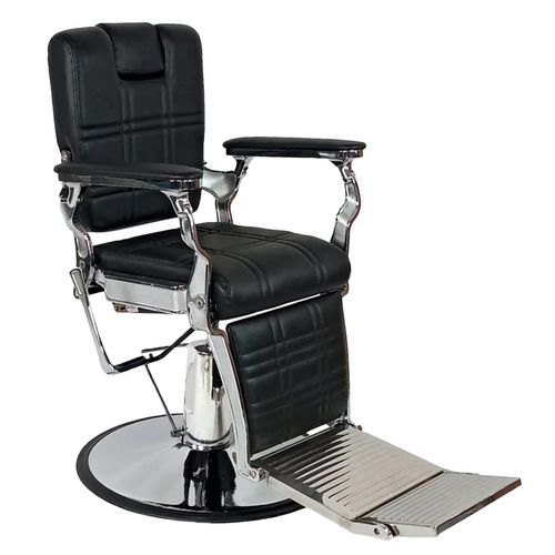 Silla de barbería Letmex hidraulica negro a-10