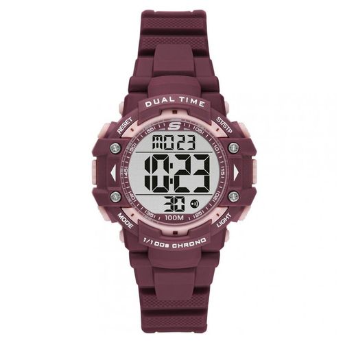 Reloj Juvenil Para Dama Skechers Digital Tinto-Rosa SR2110