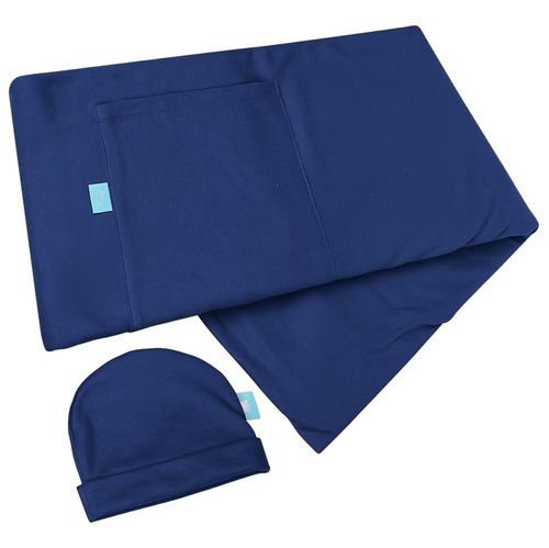 Fular para bebé Baby Mink azul marino bm07e