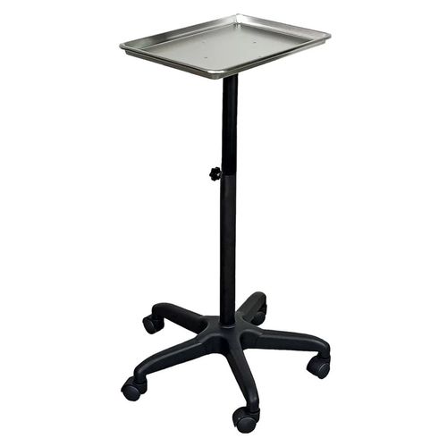 Carrito mesa auxiliar Letmex multifuncional negro-plata bm3608