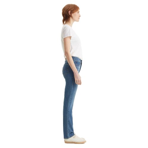 Pantalón de mezclilla para dama Levi's misses 314 shaping straight azul medio 19631-0156