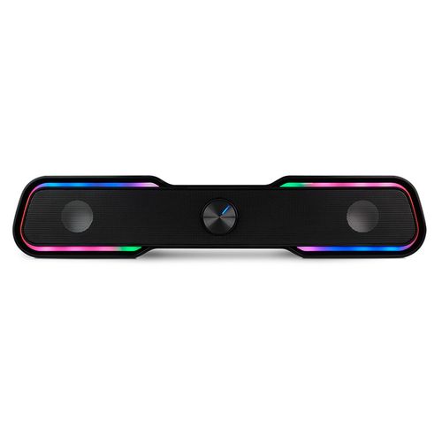 Bocina portátil Vorago bluetooth usb iluminación rgb negro bsp-350