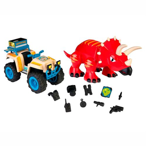 Figura De Acción Pinypon Action Wild Quad Con Dino 700016772