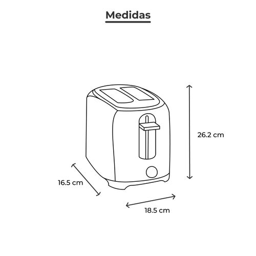 Tostador de pan Proctor Silex negro 22215