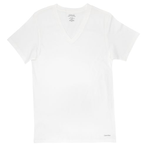 Playera Calvin Klein blanco para caballero 3p Nb2569-001