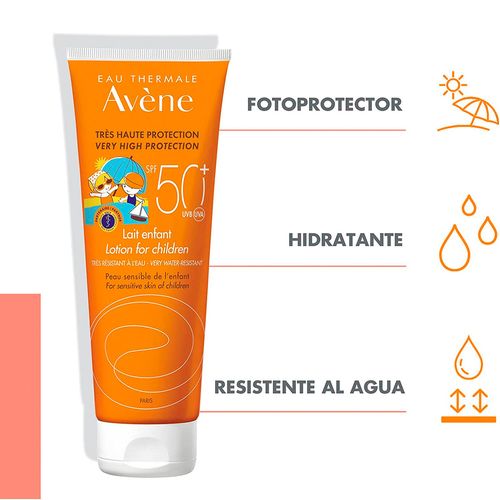 Bloqueador Solar Para Niños Avene Pieles Sensibles FPS50 250ml AVE-SOLD0013