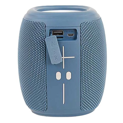 Bocina portátil Misik tws usb con luz led azul ms227