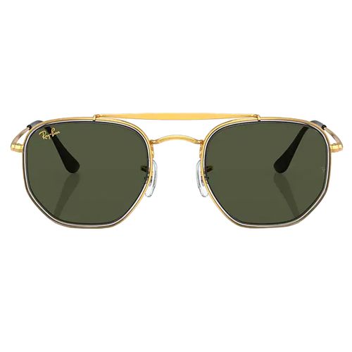 Lentes Solares Unisex Ray Ban Rectángulo Dorado 0RB3648M