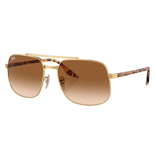 Lentes solares unisex Ray Ban cuadrada habana 0rb3699