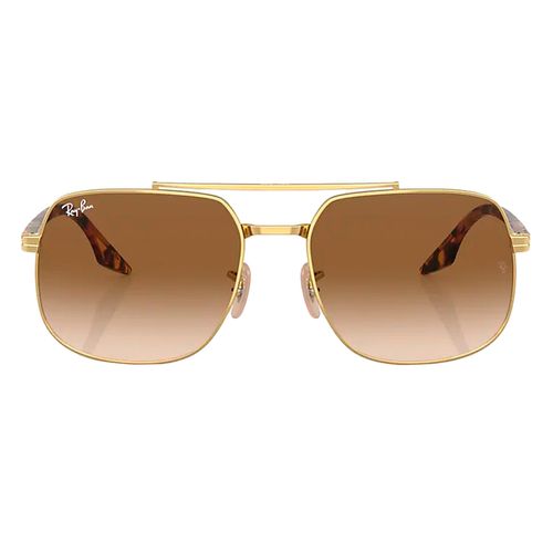 Lentes solares unisex Ray Ban cuadrada habana 0rb3699