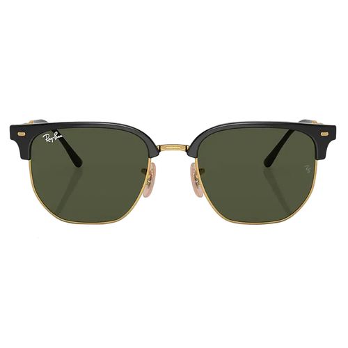 Lentes solares unisex Ray Ban rectangular dorado 0rb4416