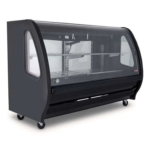 Vitrina refrigerante Torrey vidrio curvo negro tem200cn