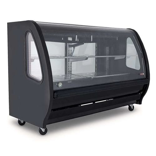 Vitrina Refrigerante Torrey Vidrio Curvo Negro TEM200CN