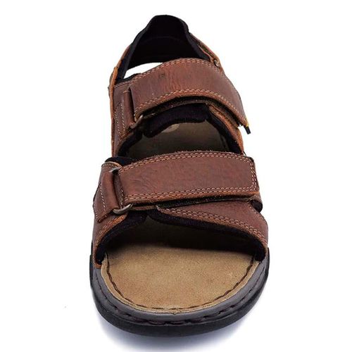 Sandalia Lobo Solo café para caballero 6507