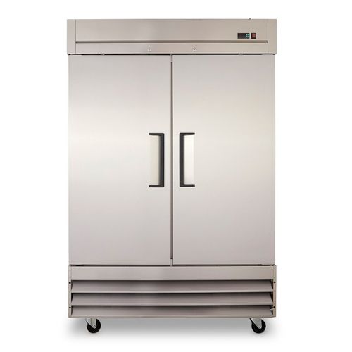 Refrigerador Vertical Torrey 2 Puertas Solidas 47 Pies Acero Inoxidable RVSA-47UI