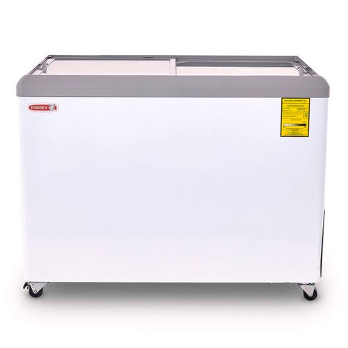 Congelador horizontal Torrey tapas de cristal plano deslizables 11 pies blanco chc110p