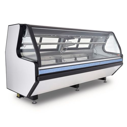 Vitrina Carnicera Torrey Vidrio Frontal Abatible 2.5m Blanco TEC250LIFT